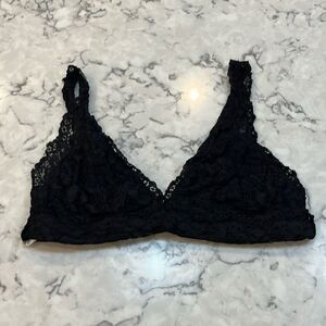 Marilyn Monroe Women's Large Black Lace Bralette Intimates Bra Lingerie